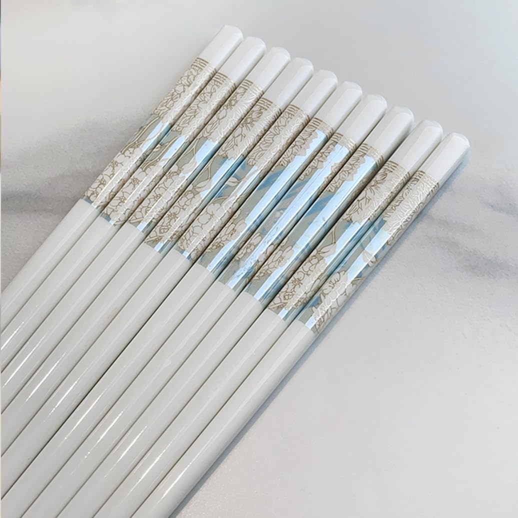 JR Handcrafted Strolling Garden Bone China Chopsticks Set (4 Pairs) - Je t'aime Resolute