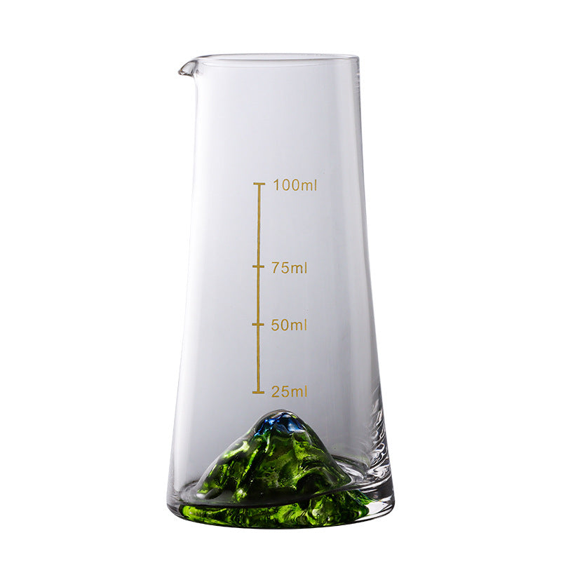 JR Handcrafted Crystal Landscape Shot Glass Set with Decanter Gift Set - Je t'aime Resolute