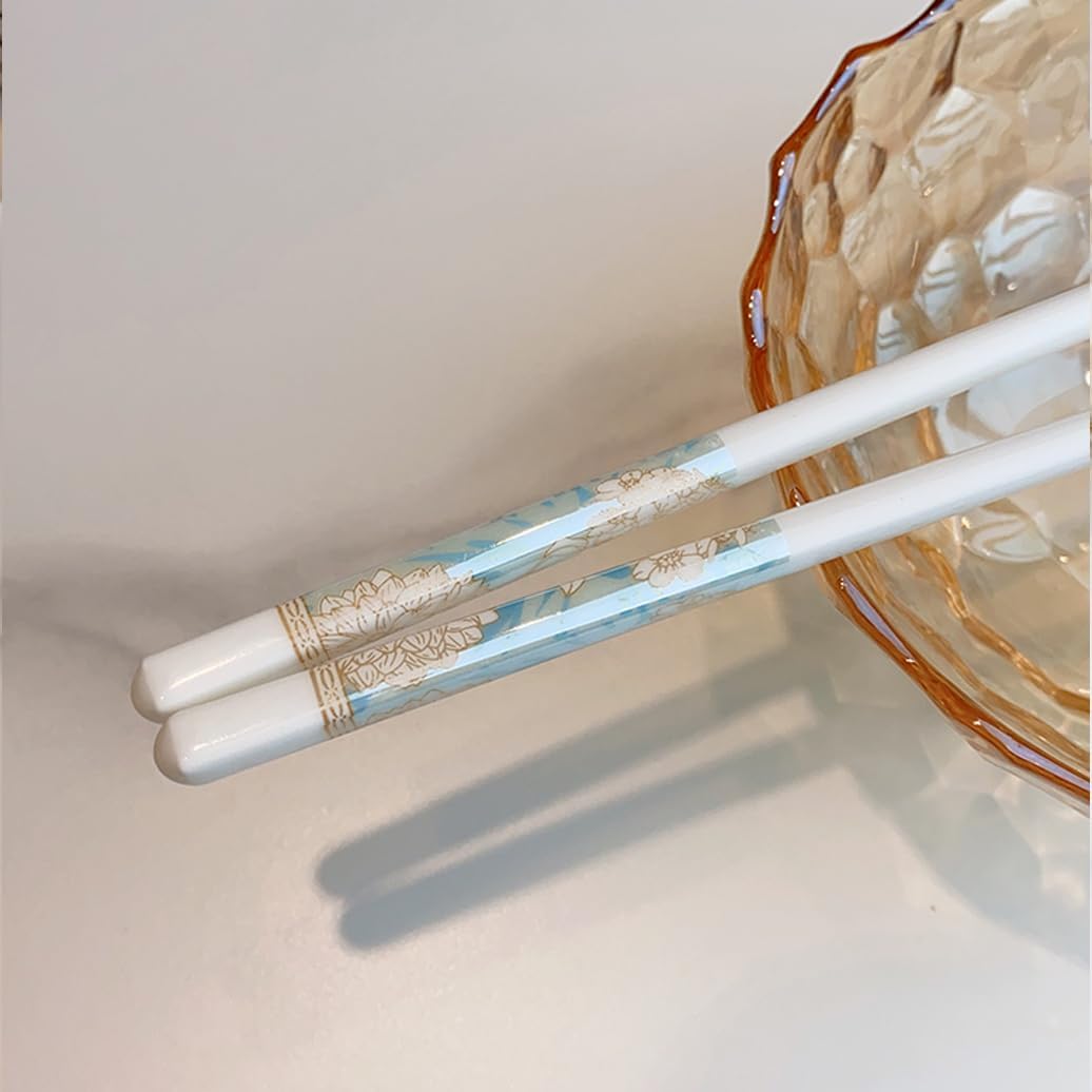 JR Handcrafted Strolling Garden Bone China Chopsticks Set (4 Pairs) - Je t'aime Resolute