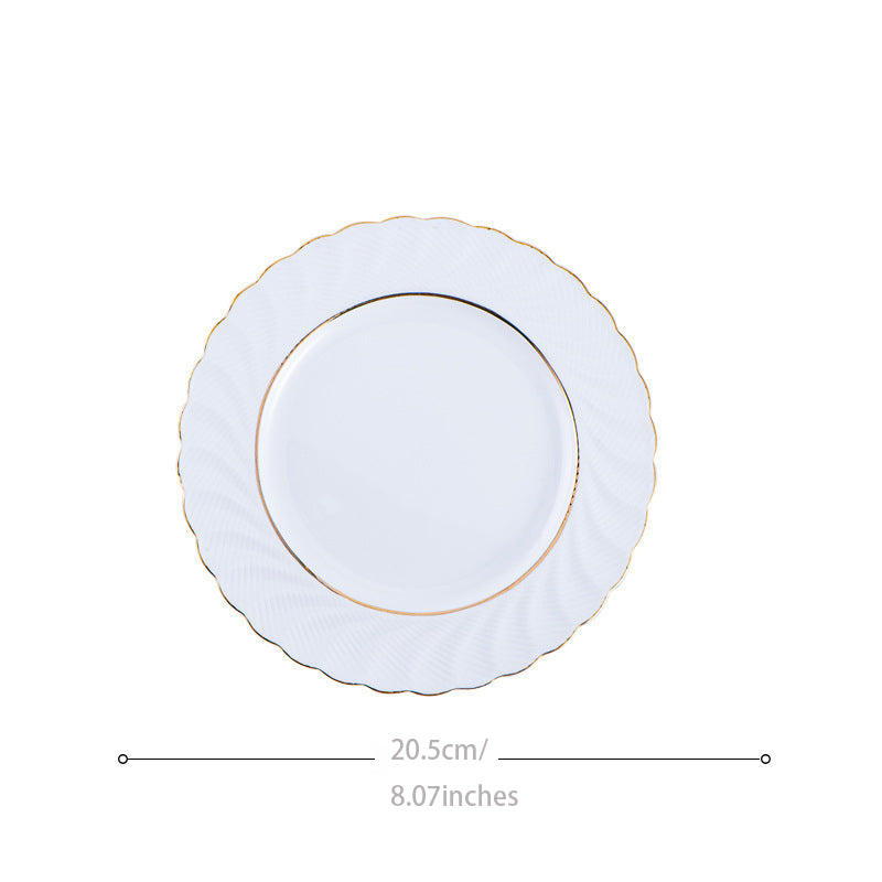 INGRI Pure White Series - Handcrafted Bone China Tableware Set - Je t'aime Resolute