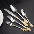 JR Vintage Embossed Stainless Steel Cutlery Set (5 pcs) - Je t'aime Resolute
