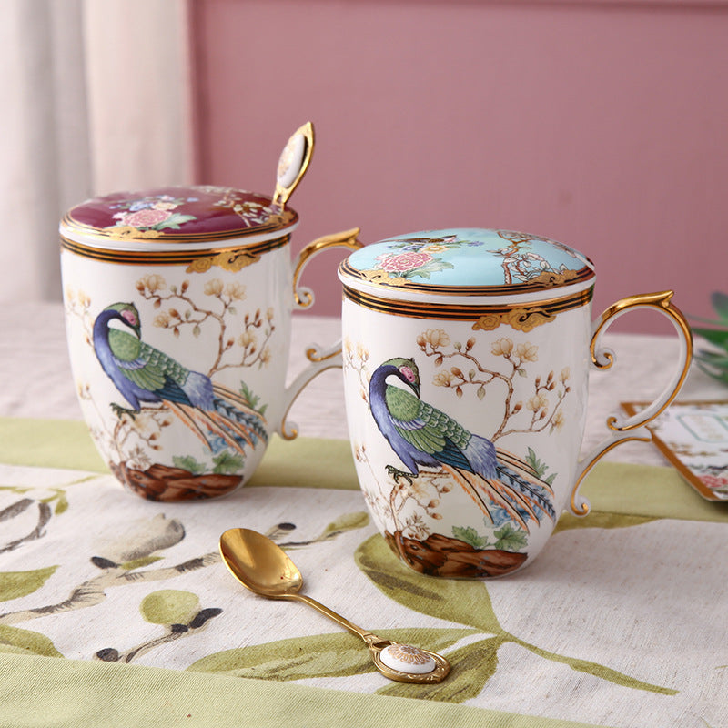 INGRI Handcrafted Bone China Couple Mug Set - Je t'aime Resolute