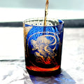 Edo Kiriko Handcrafted Raijin Whisky Glass with Wooden Box - Je t'aime Resolute