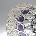 Edo Kiriko Handcrafted Fluorite Crystal Whisky Glass with Wooden Box - Je t'aime Resolute