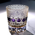 Edo Kiriko Handcrafted Fluorite Crystal Whisky Glass with Wooden Box - Je t'aime Resolute