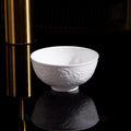 INGRI White Embossed Series – Handcrafted Bone China Tableware - Je t'aime Resolute