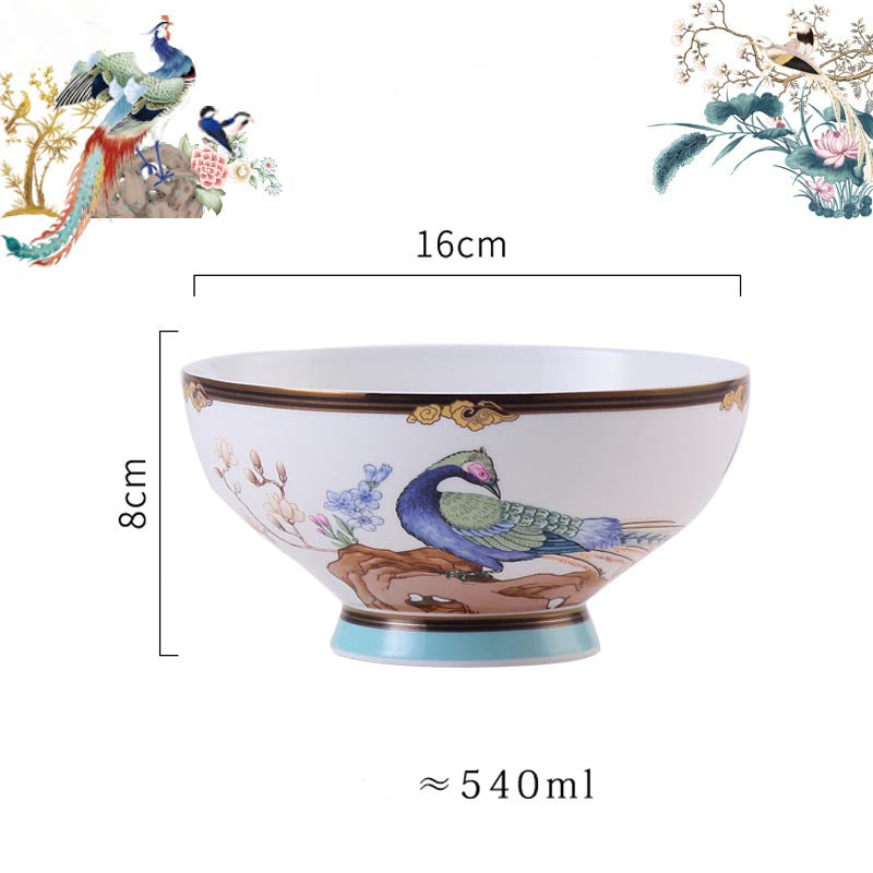 INGRI Phoenix Series Handcrafted Bone China Tableware Set - Je t'aime Resolute