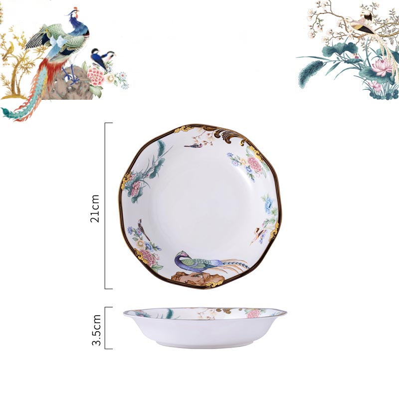 INGRI Phoenix Series Handcrafted Bone China Tableware Set - Je t'aime Resolute