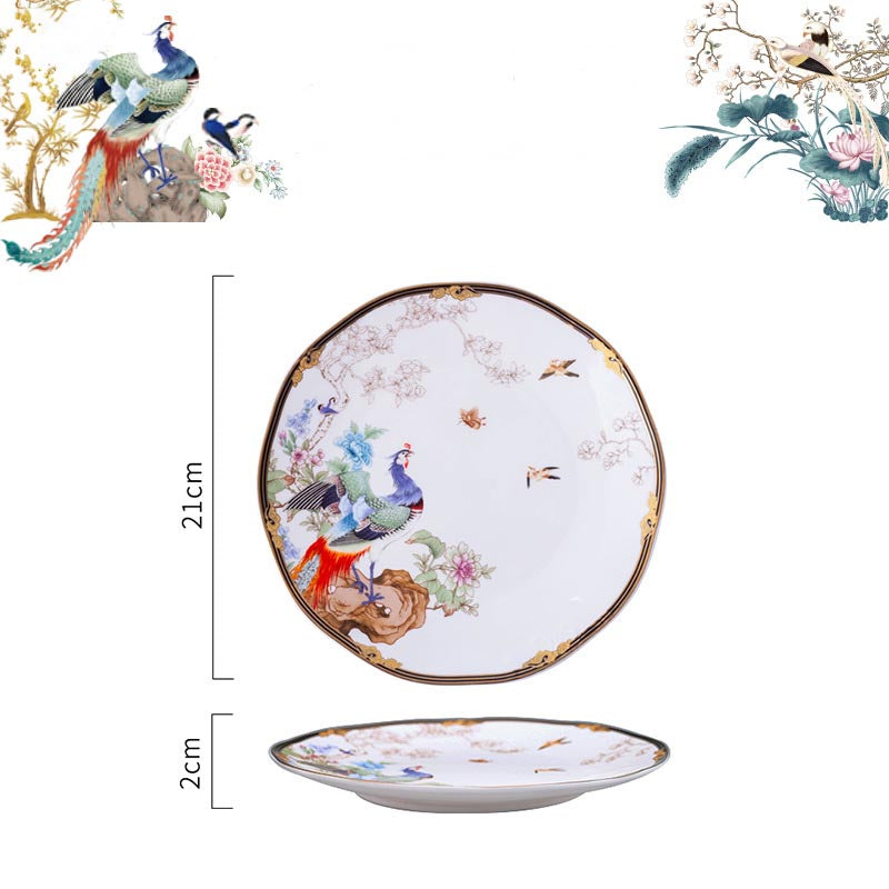 INGRI Phoenix Series Handcrafted Bone China Tableware Set - Je t'aime Resolute