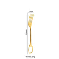 JR Ring-Handled Stainless Steel Cutlery Set (6 pcs) - Je t'aime Resolute