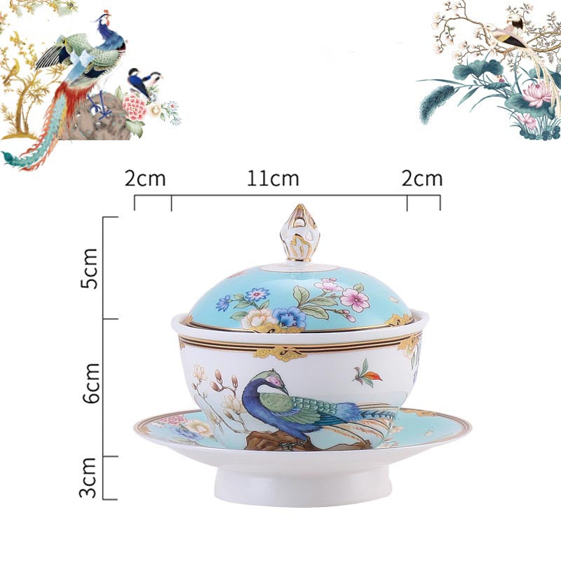 INGRI Phoenix Series Handcrafted Bone China Tableware Set - Je t'aime Resolute