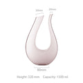 JR Handcrafted Flamingo Red Crystal Goblet for Red Wine and Cocktails - Je t'aime Resolute