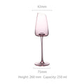 JR Handcrafted Flamingo Red Crystal Goblet for Red Wine and Cocktails - Je t'aime Resolute