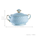 INGRI Ocean Blue Series - Handcrafted Bone China Tableware Set - Je t'aime Resolute