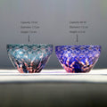 Edo Kiriko Handcrafted Hinata Guinomi Sake Glasses with Wooden Box - Je t'aime Resolute