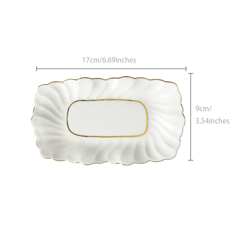 INGRI Pure White Series - Handcrafted Bone China Tableware Set - Je t'aime Resolute