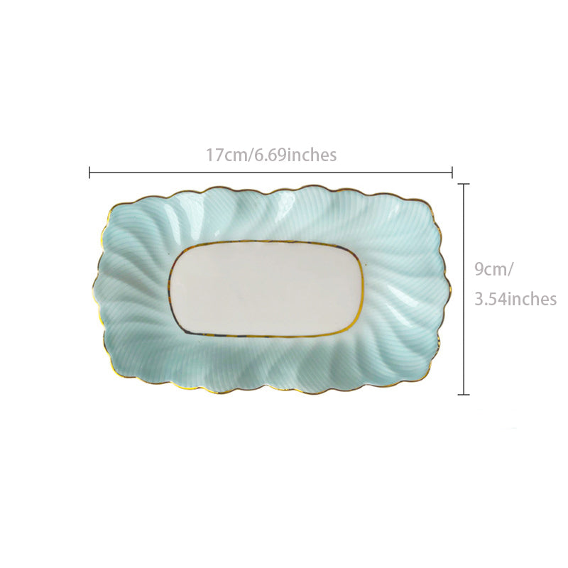 INGRI Ocean Blue Series - Handcrafted Bone China Tableware Set - Je t'aime Resolute