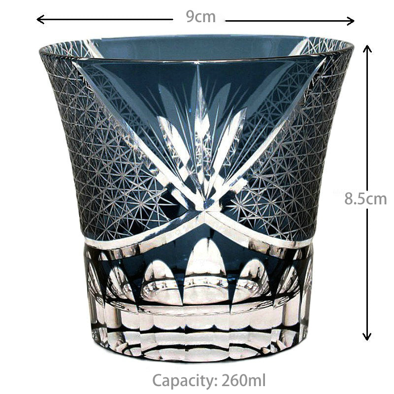 Edo Kiriko Sake Glasses Western-Style Liquor Glasses Japanese Handcrafted Crystal Glassware Whiskey Glasses Gift - Je t'aime Resolute