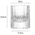Edo Kiriko Handcrafted  Star Cut Crystal Whisky Glass - Je t'aime Resolute