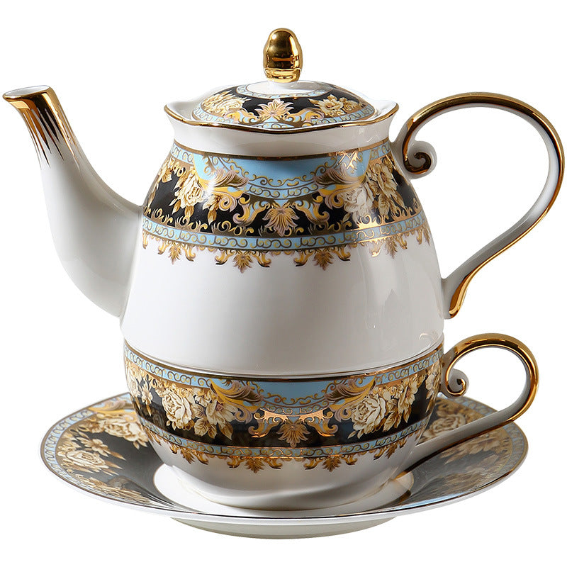 INGRI Muse Series - Handcrafted Bone China Tea Set - Je t'aime Resolute