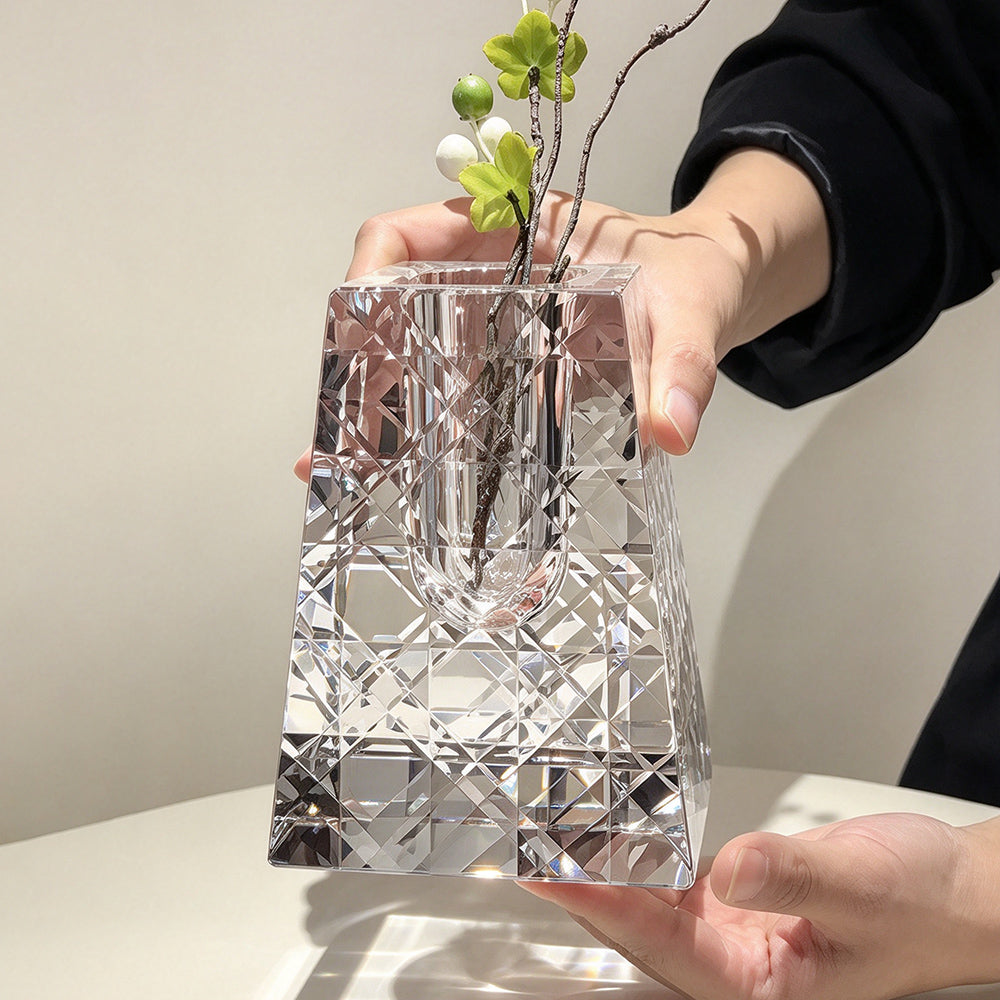 JR Akari K9 Crystal Vase – Clear