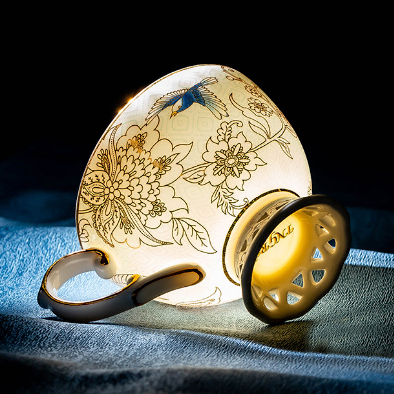 INGRI Golden Garden – Handcrafted Bone China Tea Set - Je t'aime Resolute