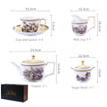 INGRI Skagen - Handcrafted Bone China Tea Set - Je t'aime Resolute
