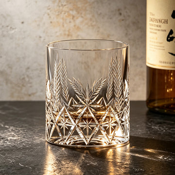Edo Kiriko Hand-Cut Minori Crystal Whiskey Glass