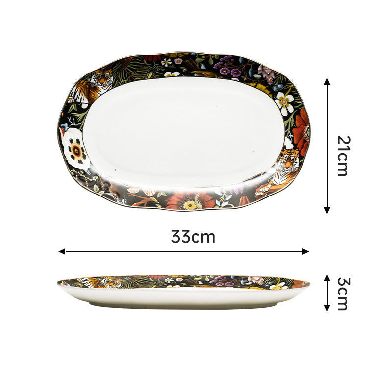 INGRI Jungle Party – Handcrafted Bone China Dinnerware (Individual Piece) - Je t'aime Resolute