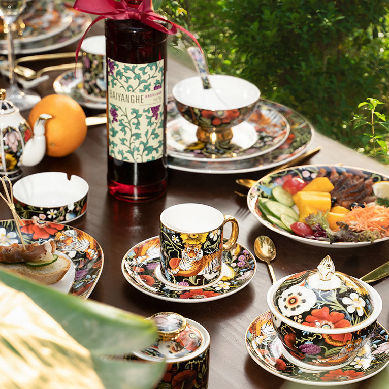 INGRI Jungle Party – Handcrafted Bone China Dinnerware Set - Je t'aime Resolute
