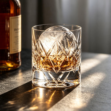 Edo Kiriko Hand-Cut Hokuto Crystal Whiskey Glass