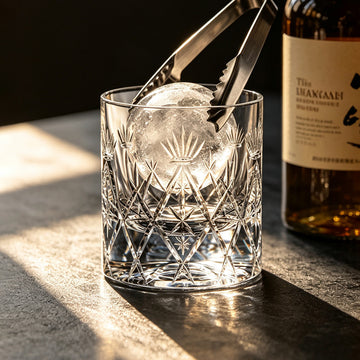 Edo Kiriko Hand-Cut Kanmuri Crystal Whiskey Glass
