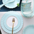 INGRI Ocean Blue - Handcrafted Bone China Dinnerware Set - Je t'aime Resolute
