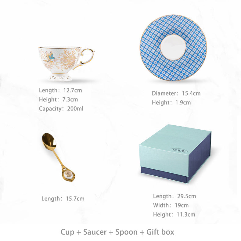 INGRI Golden Garden – Handcrafted Bone China Tea Set - Je t'aime Resolute