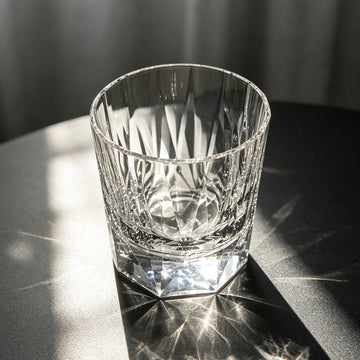 Edo Kiriko Hand-Cut Tōge Crystal Whiskey Glass