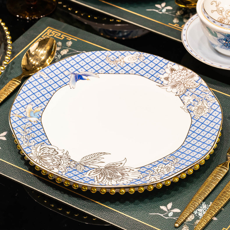 INGRI Golden Garden – Handcrafted Bone China Dinnerware Set - Je t'aime Resolute