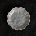 Ice White-Blue Scalloped Edge Dessert Plate – 6.4” Handmade Ceramic Plate - Je t'aime Resolute