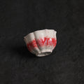 White&Red Crystalline Glaze Handmade Tea Cup – 3.3