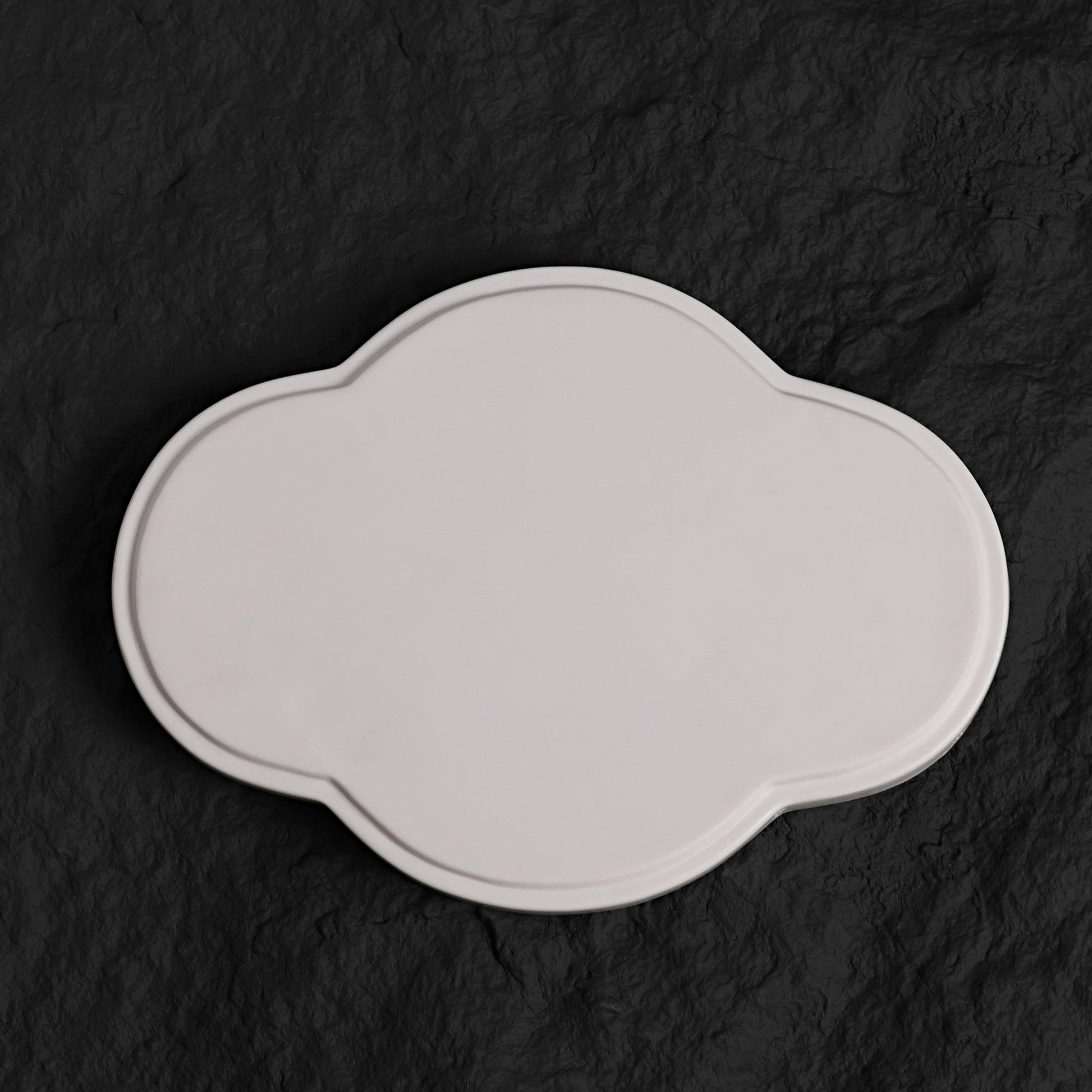 Marine Blue Crystalline Glaze Cloud Plate – Handmade Ceramic Decorative Tray - Je t'aime Resolute