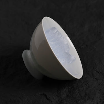 Marine Blue Smooth Crystalline Glaze Soup Bowl –  4.7"Handmade Ceramic Bowl - Je t'aime Resolute