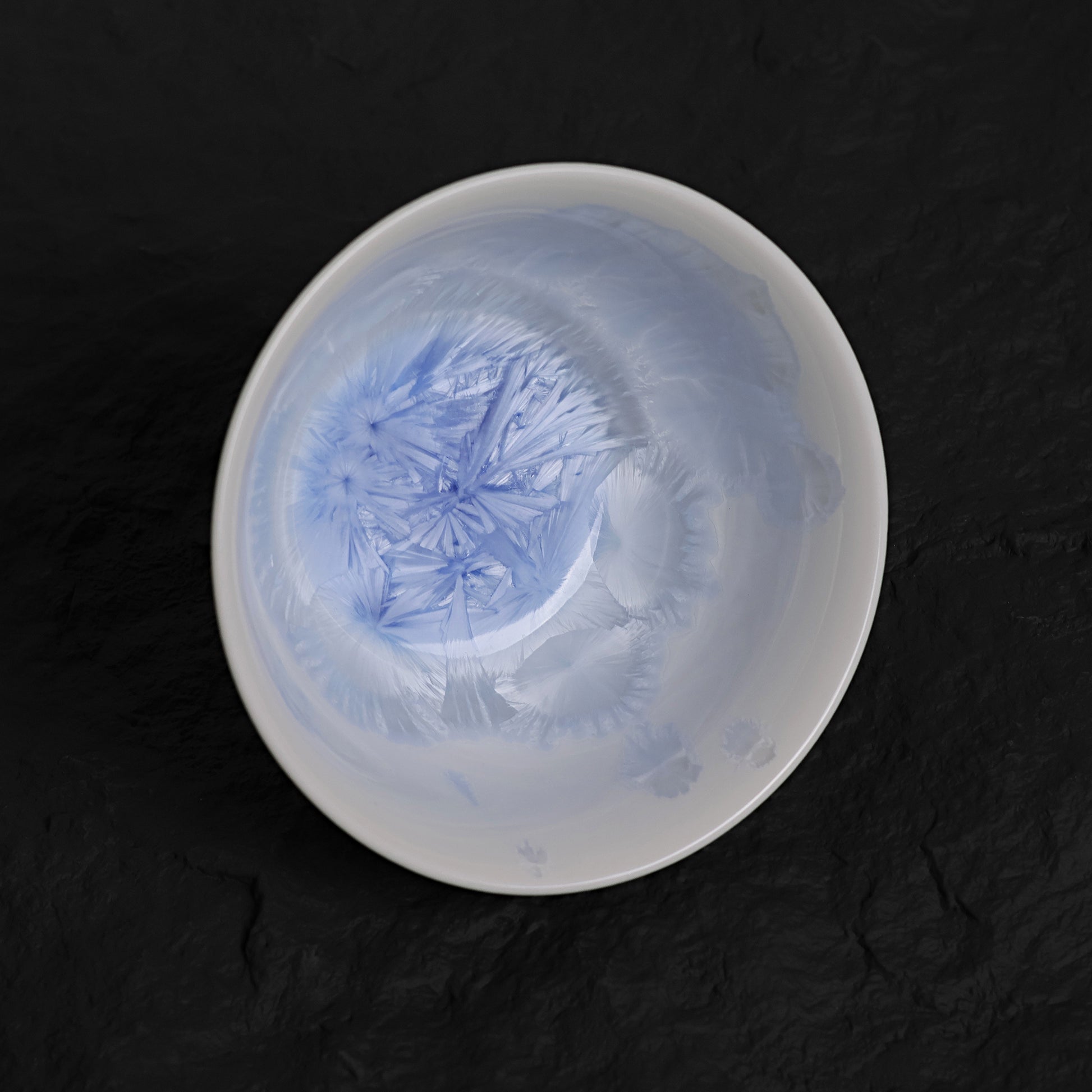 Marine Blue Smooth Crystalline Glaze Soup Bowl –  4.7"Handmade Ceramic Bowl - Je t'aime Resolute