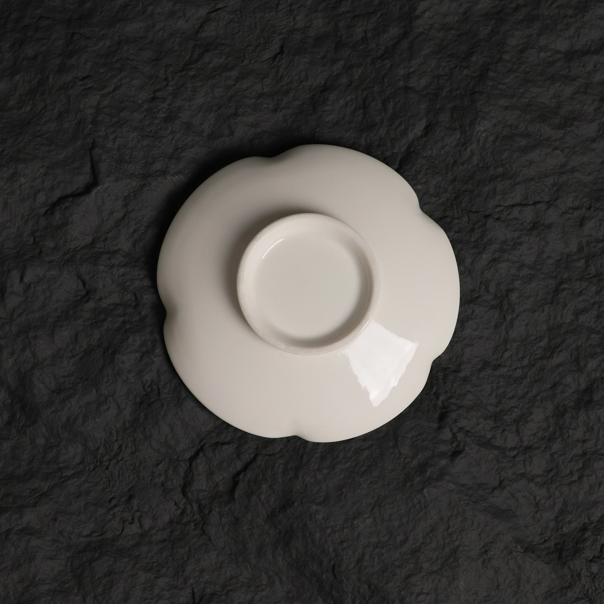 Marine Blue Crystalline Glaze Flower Tea Cup and Saucer Set – Handmade Ceramic Teaware - Je t'aime Resolute