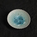 Ice Blue Crystalline Glaze Mini Dessert Plate - 4.4”Handmade Ceramic Plate - Je t'aime Resolute