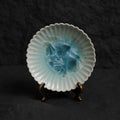 Ice Blue Crystalline Glaze Mini Dessert Plate - 4.4”Handmade Ceramic Plate - Je t'aime Resolute