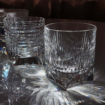 Edo Kiriko Hand-Cut Aurora Crystal Whiskey Glass