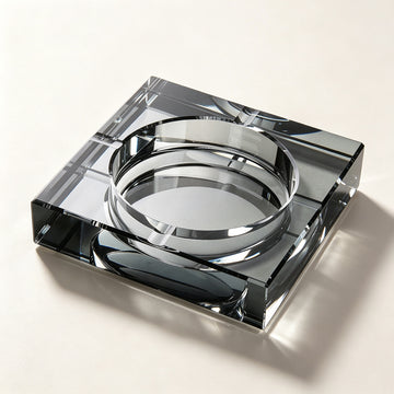 JR K9 Crystal Cigarette Ashtray – Smoke Gray
