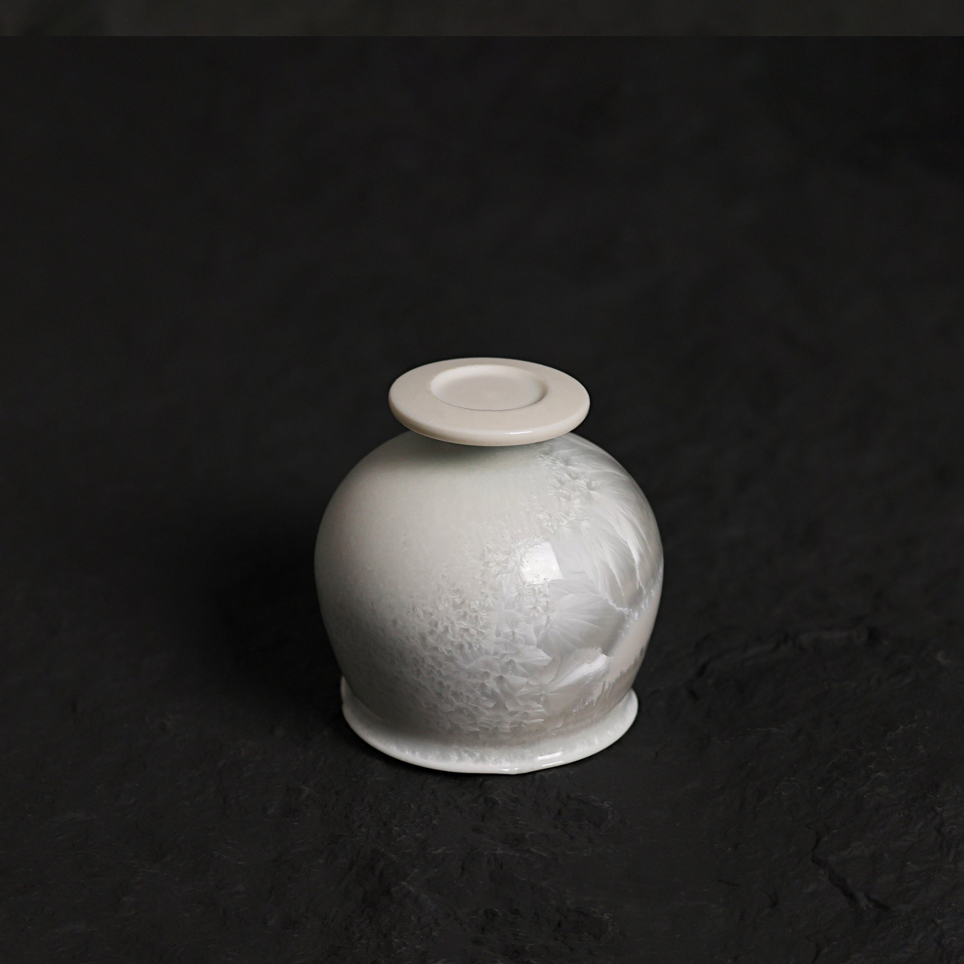 Marine Lapis | Handmade Ceramic Crystalline Glaze Sake Cup - Je t'aime Resolute