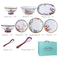 INGRI Purple Phoenix - Handcrafted Bone China Tableware Set - Je t'aime Resolute