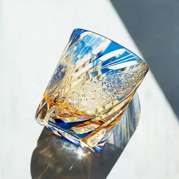 Edo Kiriko Handcrafted Meteor Crystal Glass