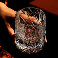 Edo Kiriko Handcrafted  Star Cut Crystal Whisky Glass - Je t'aime Resolute